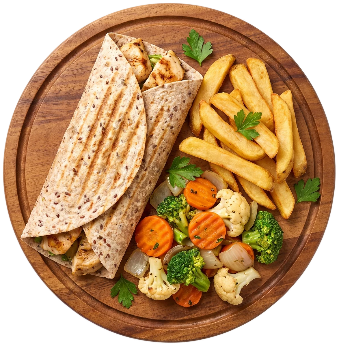Chicken shawarma wrap