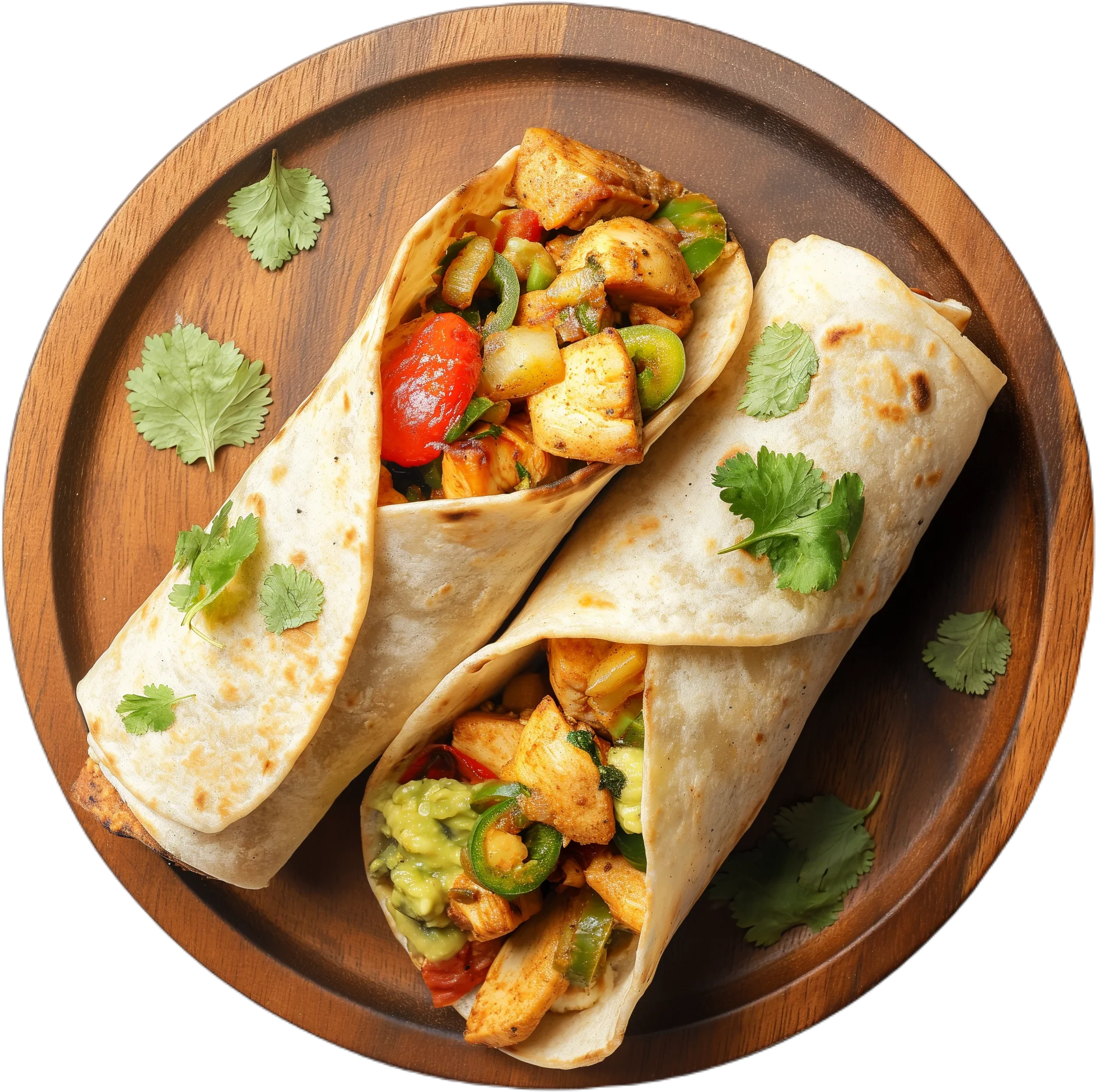 Mystic Mayan chicken fajita wrap