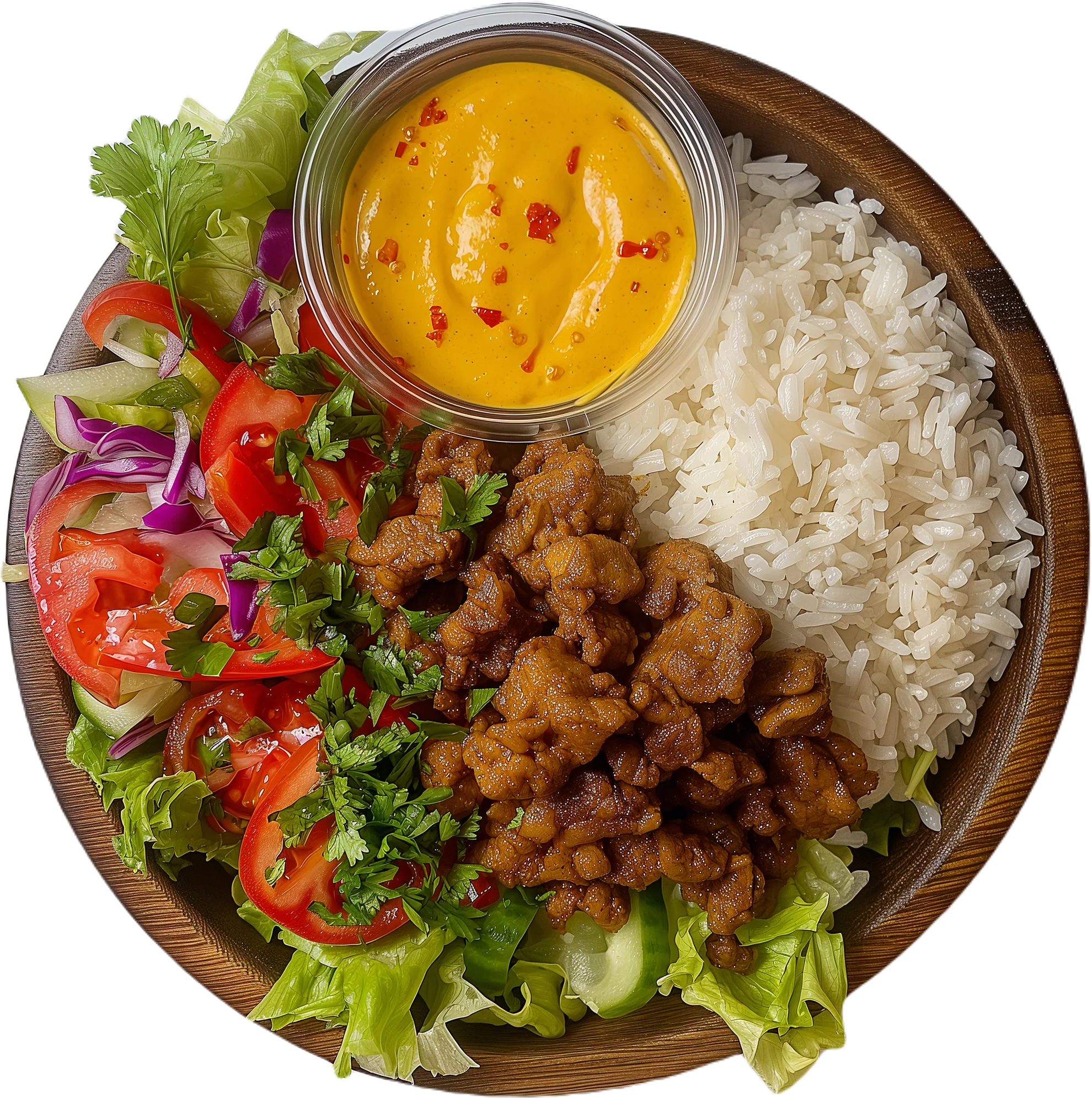 Mexican chicken rice bowl with corn