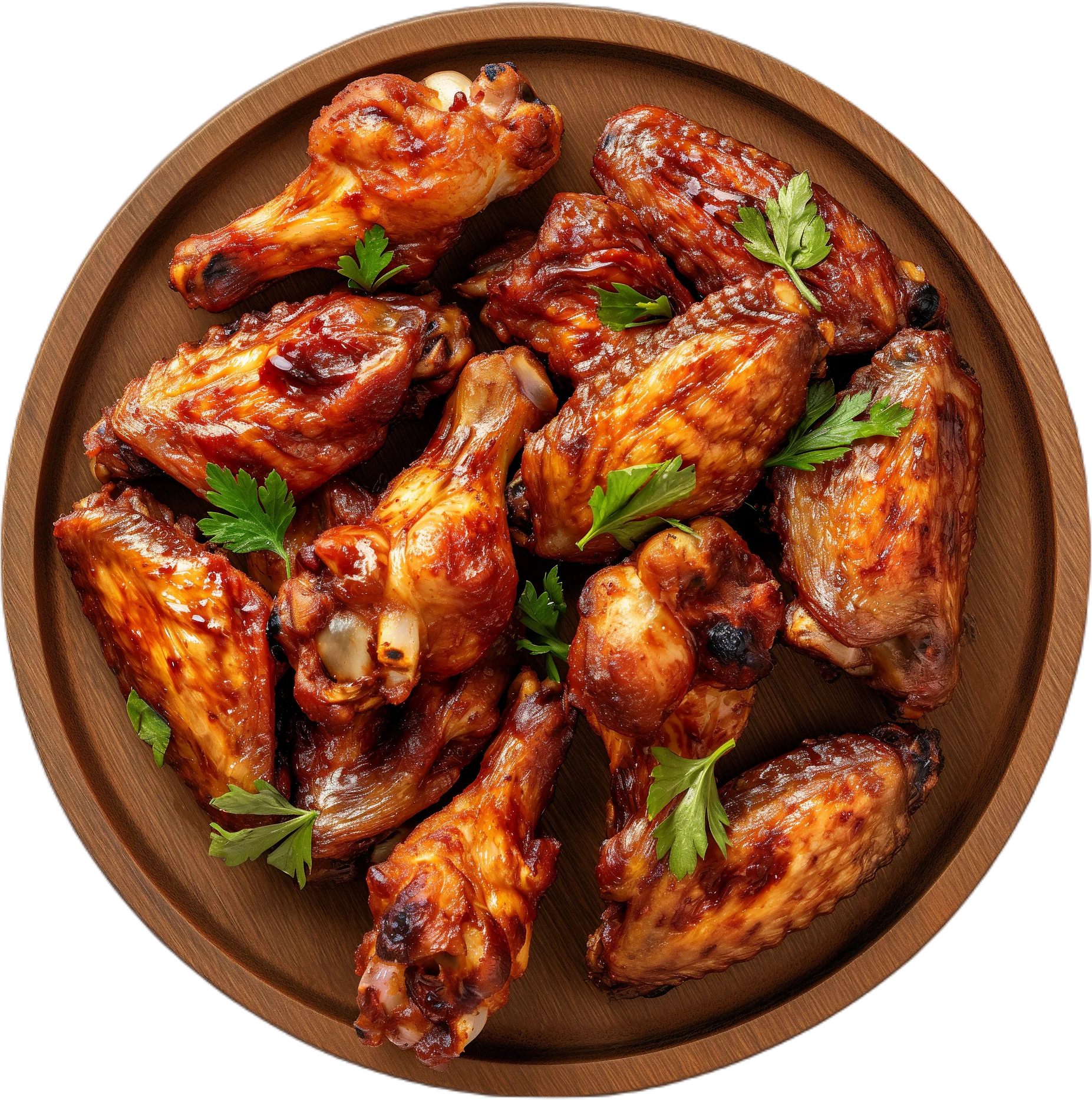 Tate crispy chicken wings with fries